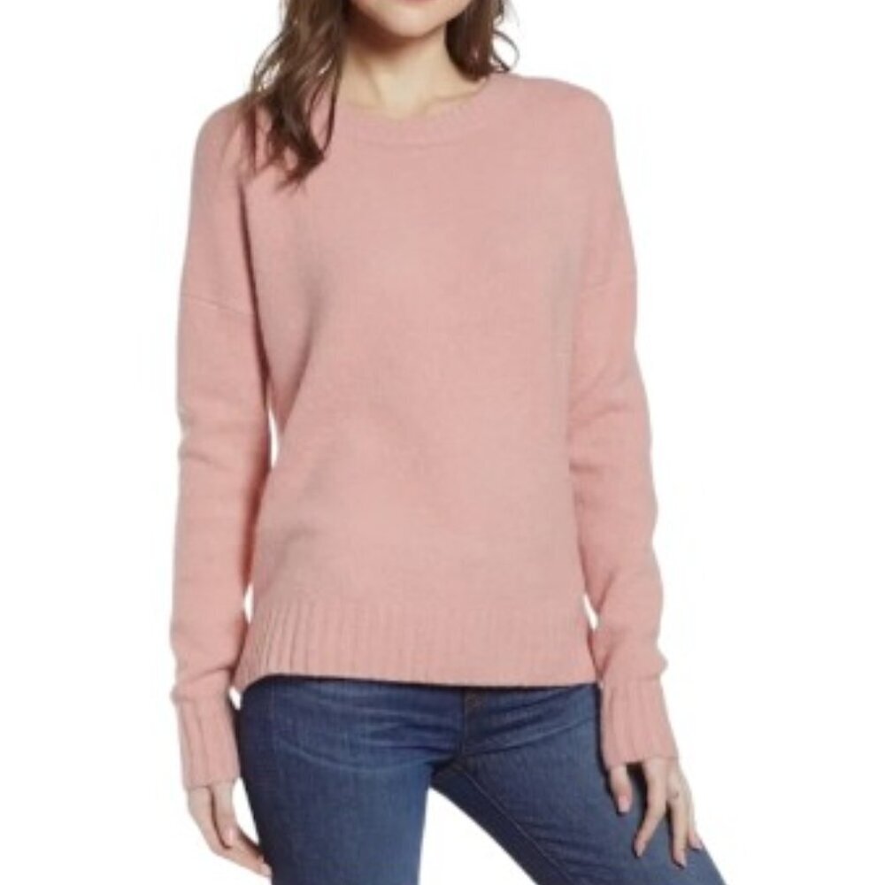 J. Crew Pink Crew Neck Sweater